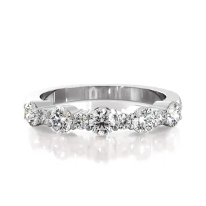 0.61 ct. Round Diamond Wedding Band