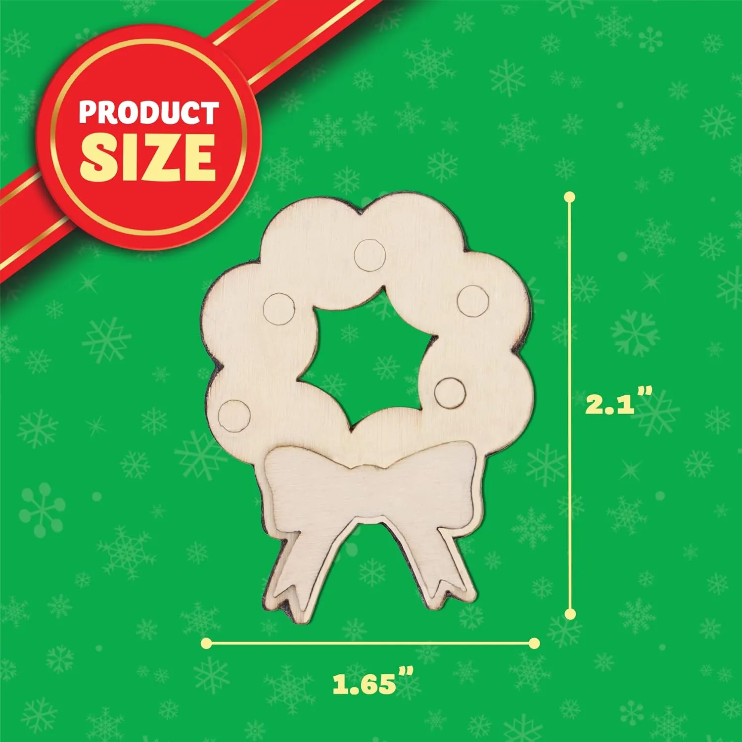 14 Christmas Wooden Magnet Creativity Arts & Crafts Painting Kit Decorate Your Own for Kids Paint Gift, Birthday Parties and Family Crafts, Holiday Stuffers (Silver)