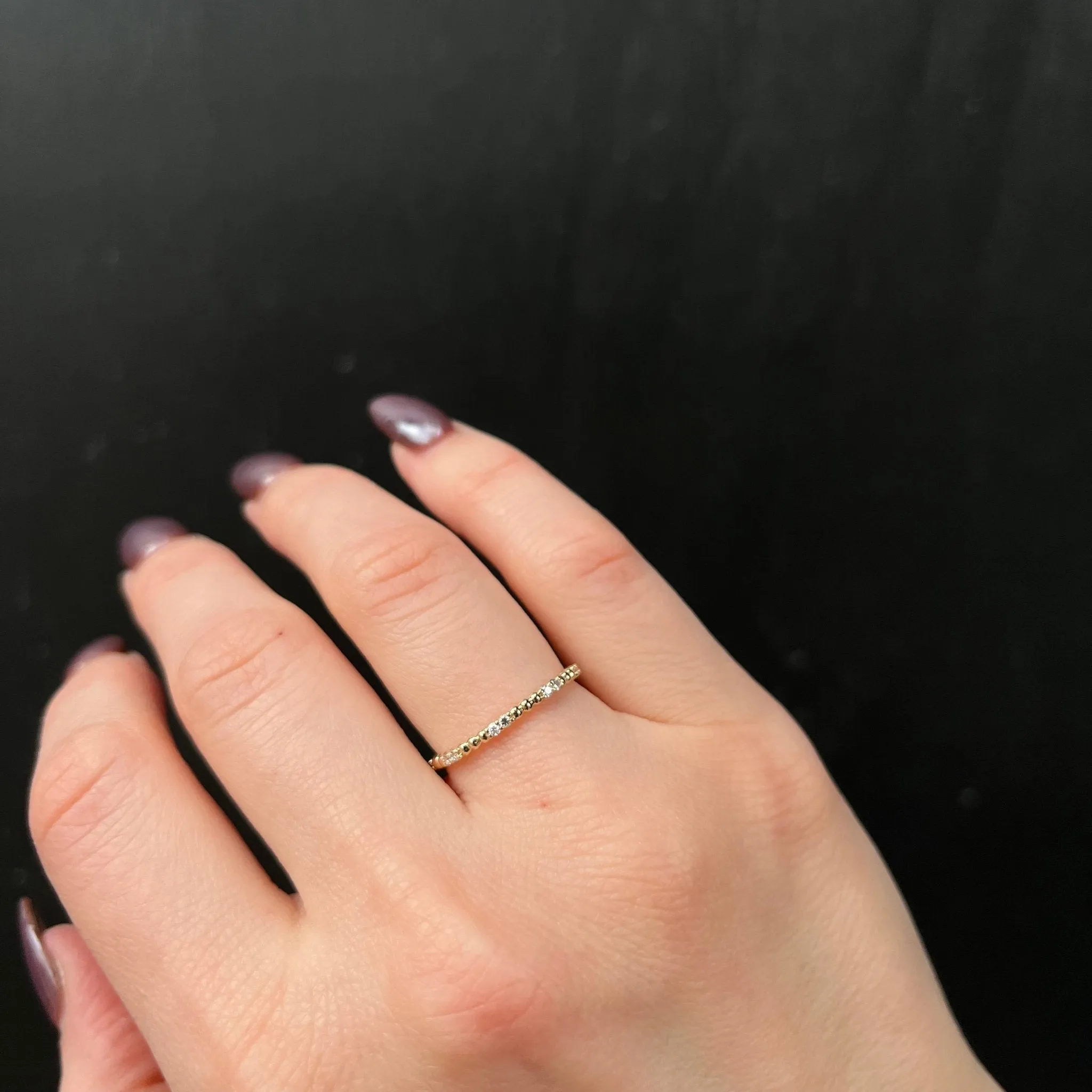 14K Yellow Gold 0.12 CTW Diamond Band