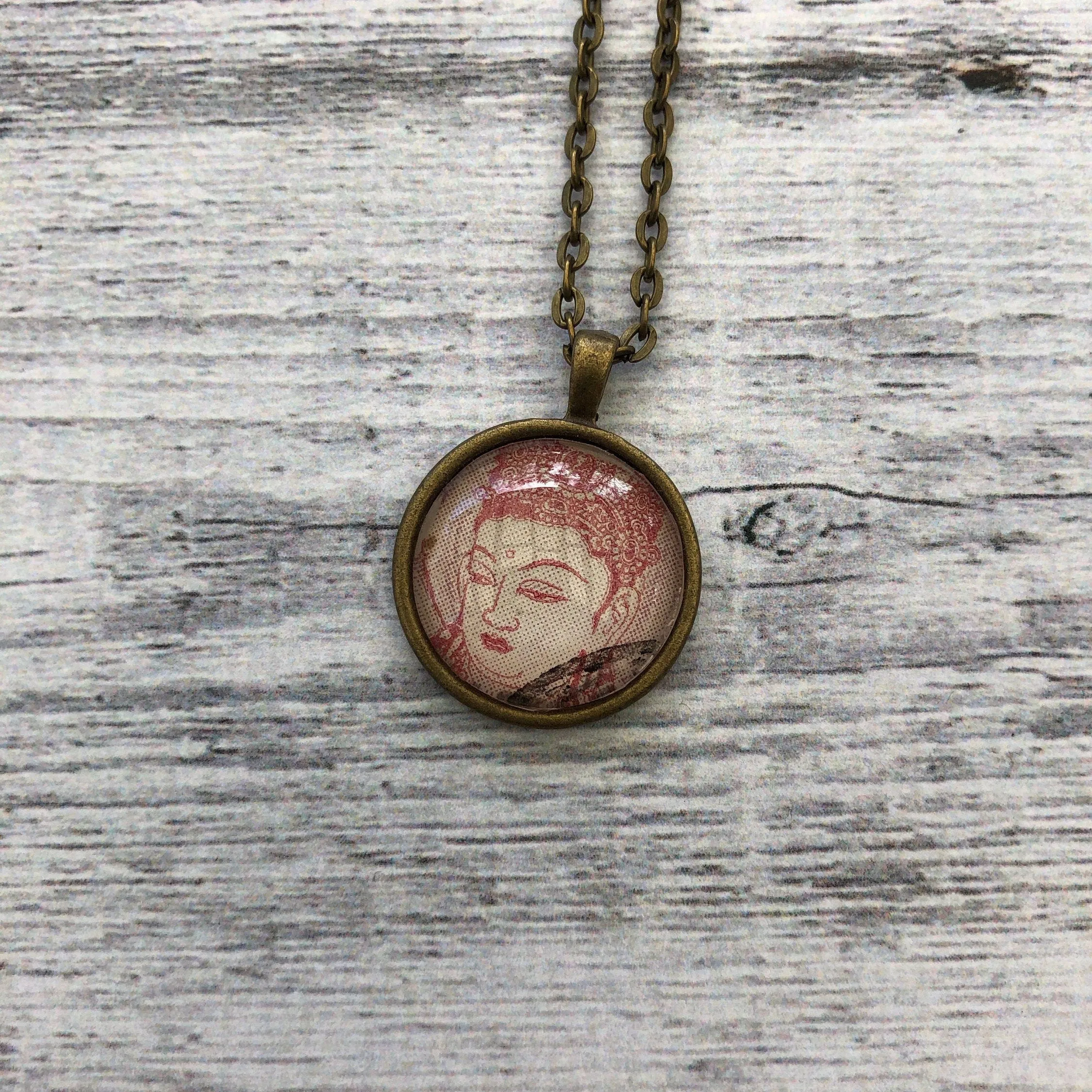 1953 Kannon Stamp Japan - Postage Stamp Necklace