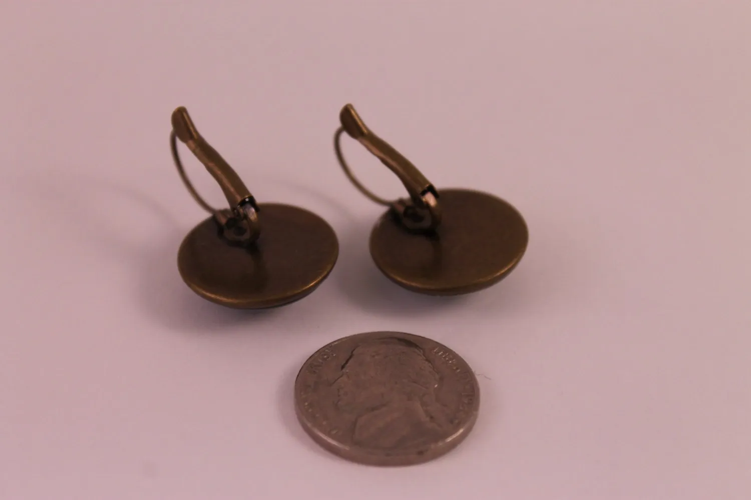 1967 Japanese Goddess Kannon - Postage Stamp Earrings