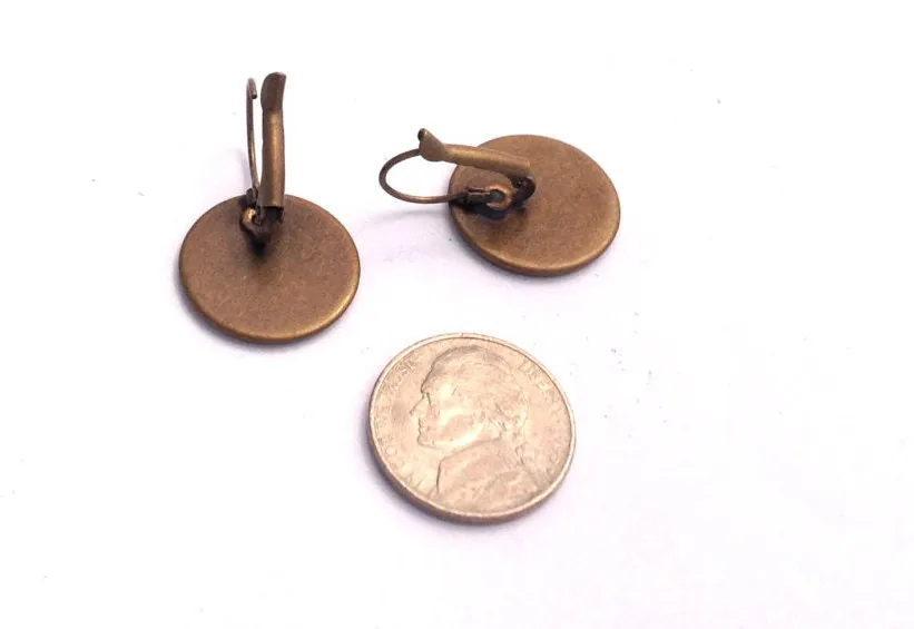 1971 Apple Flower - Polish Stamp - Postage Stamp Earrings