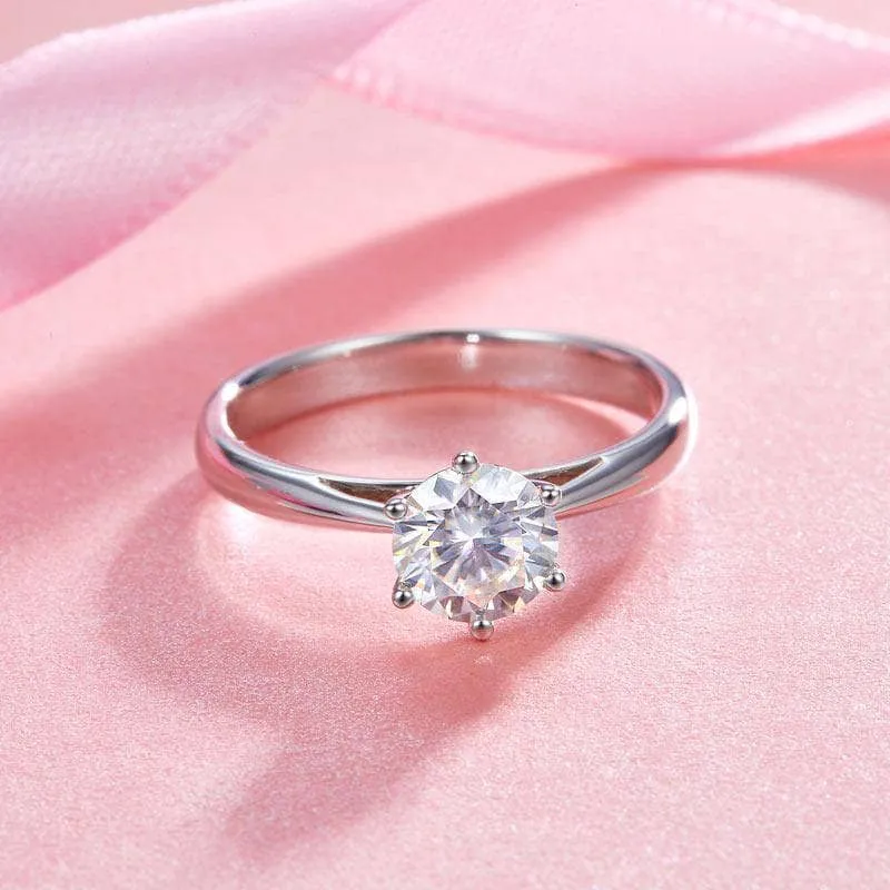 1ct Diamond Classic 6 Claws Engagement Ring