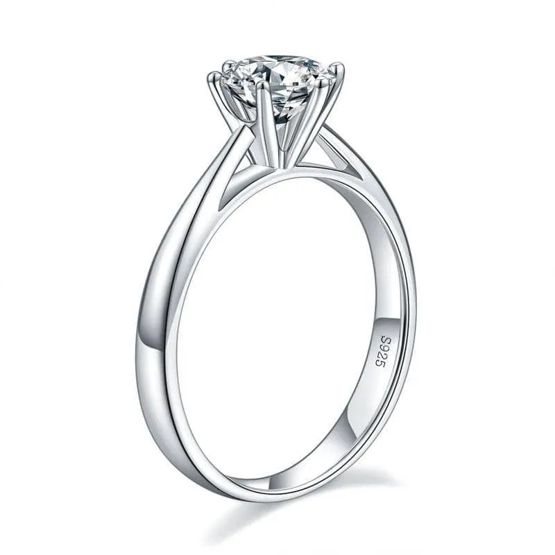 1ct Diamond Classic 6 Claws Engagement Ring