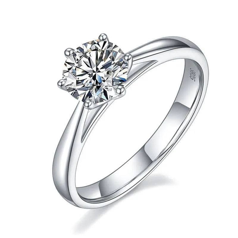 1ct Diamond Classic 6 Claws Engagement Ring