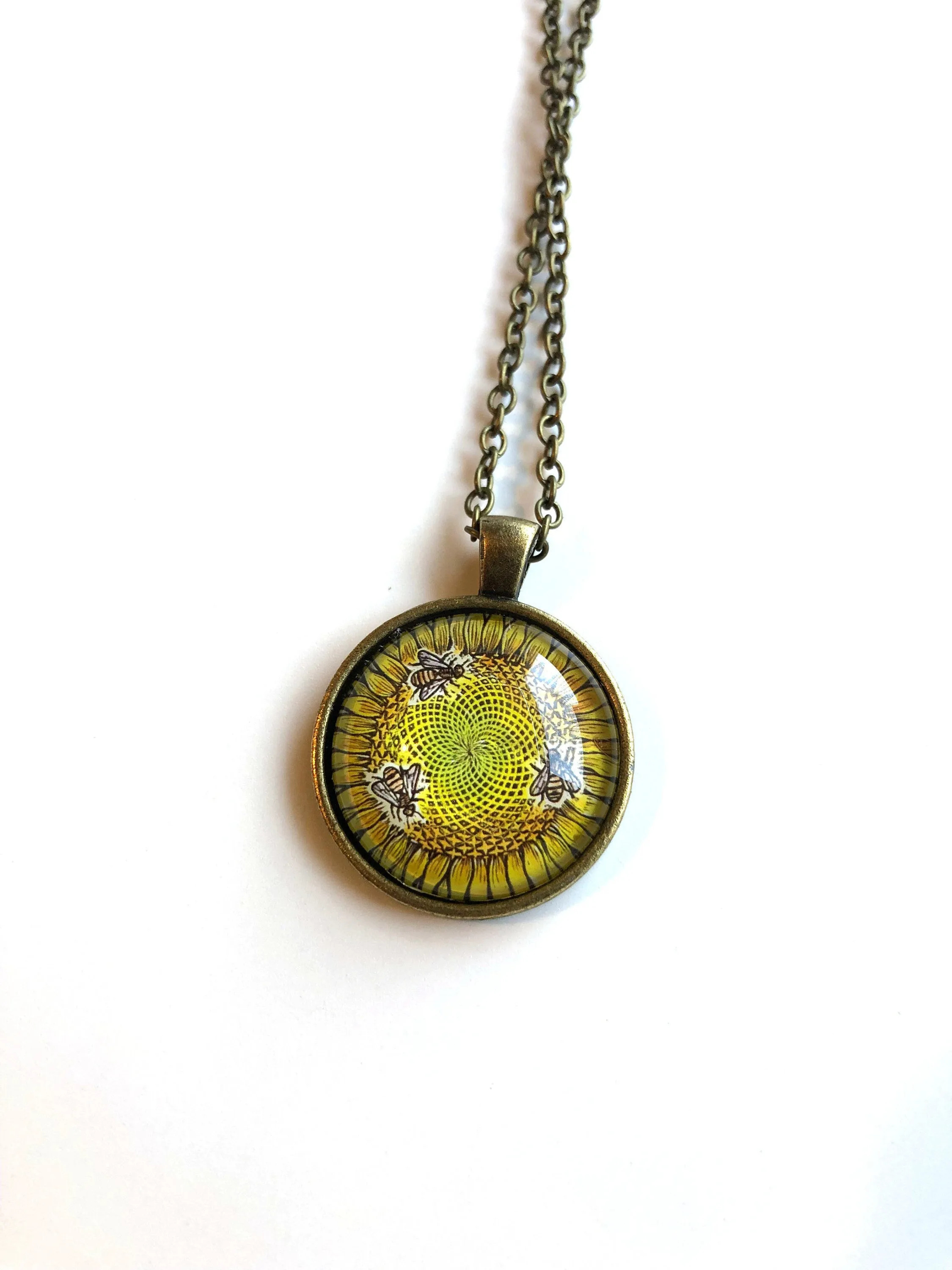 2015 United Kingdom Honey Bee Stamp - Postage Stamp Necklace