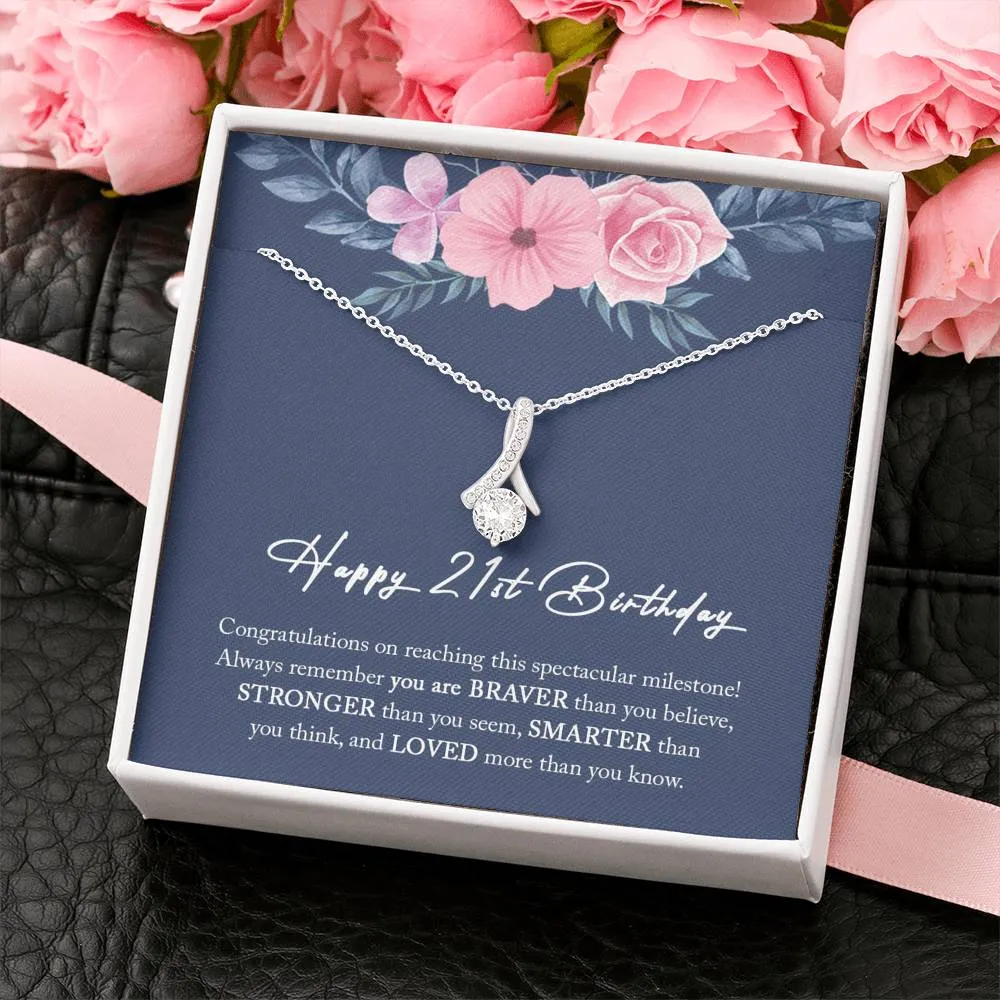 21st Birthday Gift For Her, 21st Birthday Gift, 21st Birthday Necklace, 21st Birthday Gift Jewelry, Happy 21st Birthday