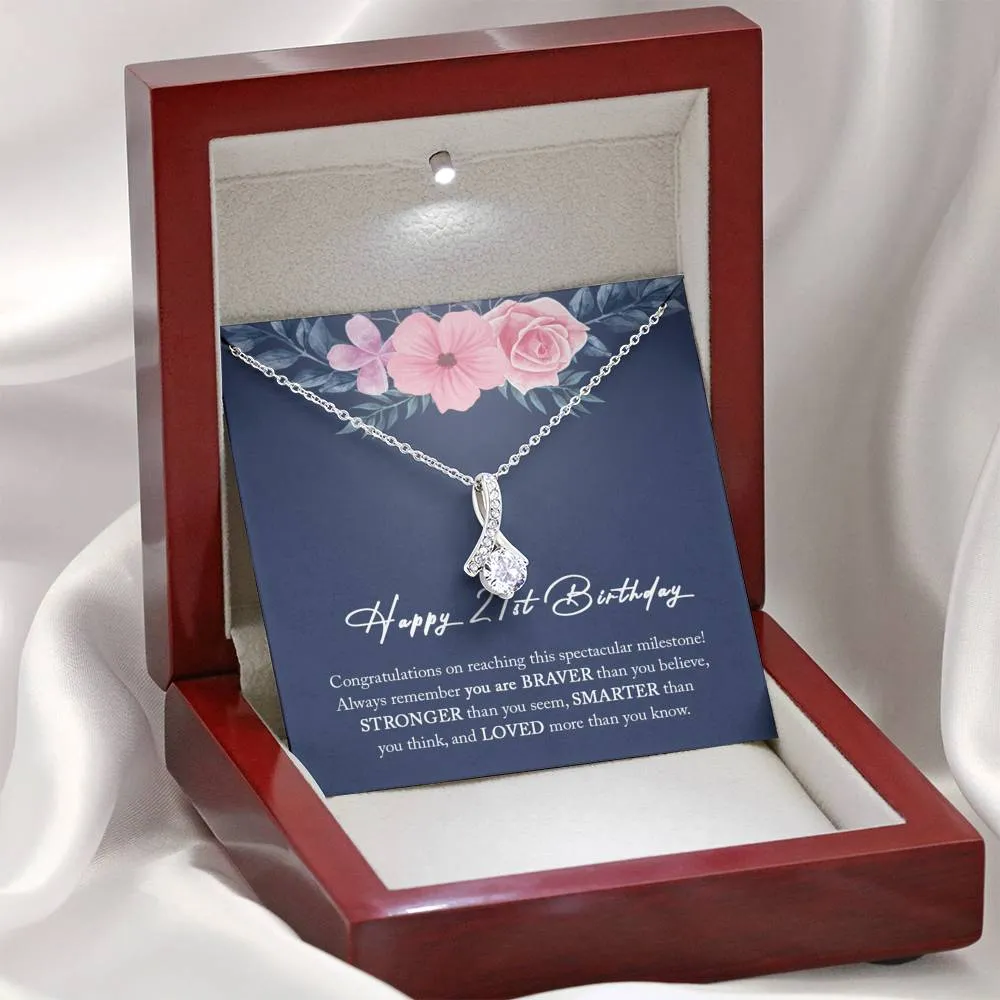 21st Birthday Gift For Her, 21st Birthday Gift, 21st Birthday Necklace, 21st Birthday Gift Jewelry, Happy 21st Birthday
