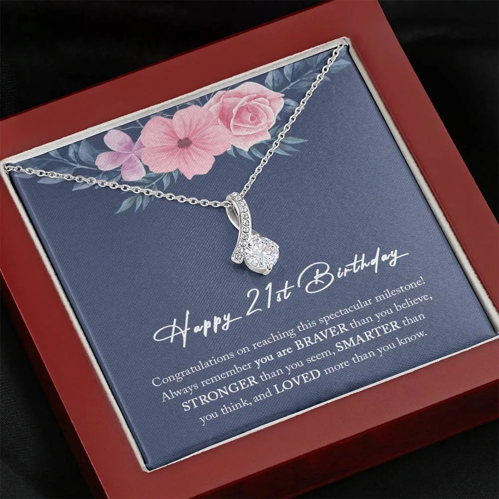 21st Birthday Gift For Her, 21st Birthday Gift, 21st Birthday Necklace, 21st Birthday Gift Jewelry, Happy 21st Birthday
