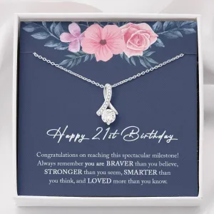 21st Birthday Gift For Her, 21st Birthday Gift, 21st Birthday Necklace, 21st Birthday Gift Jewelry, Happy 21st Birthday