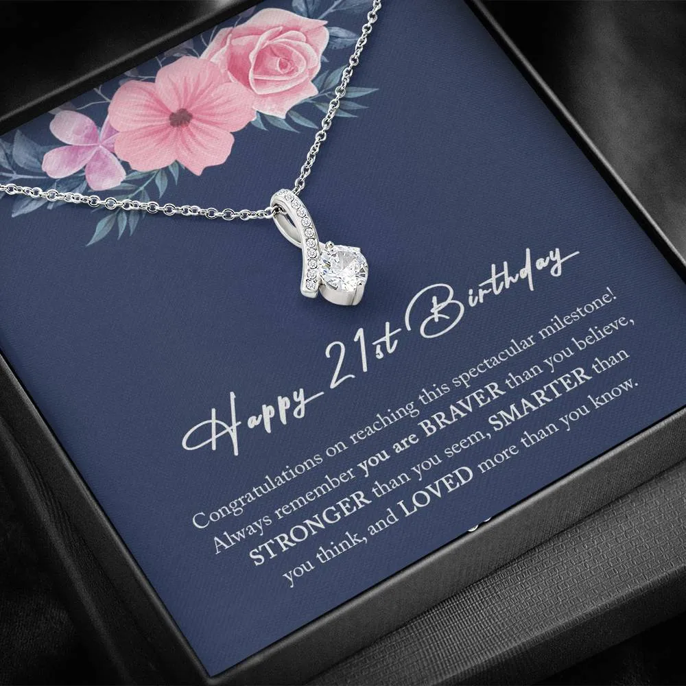 21st Birthday Gift For Her, 21st Birthday Gift, 21st Birthday Necklace, 21st Birthday Gift Jewelry, Happy 21st Birthday