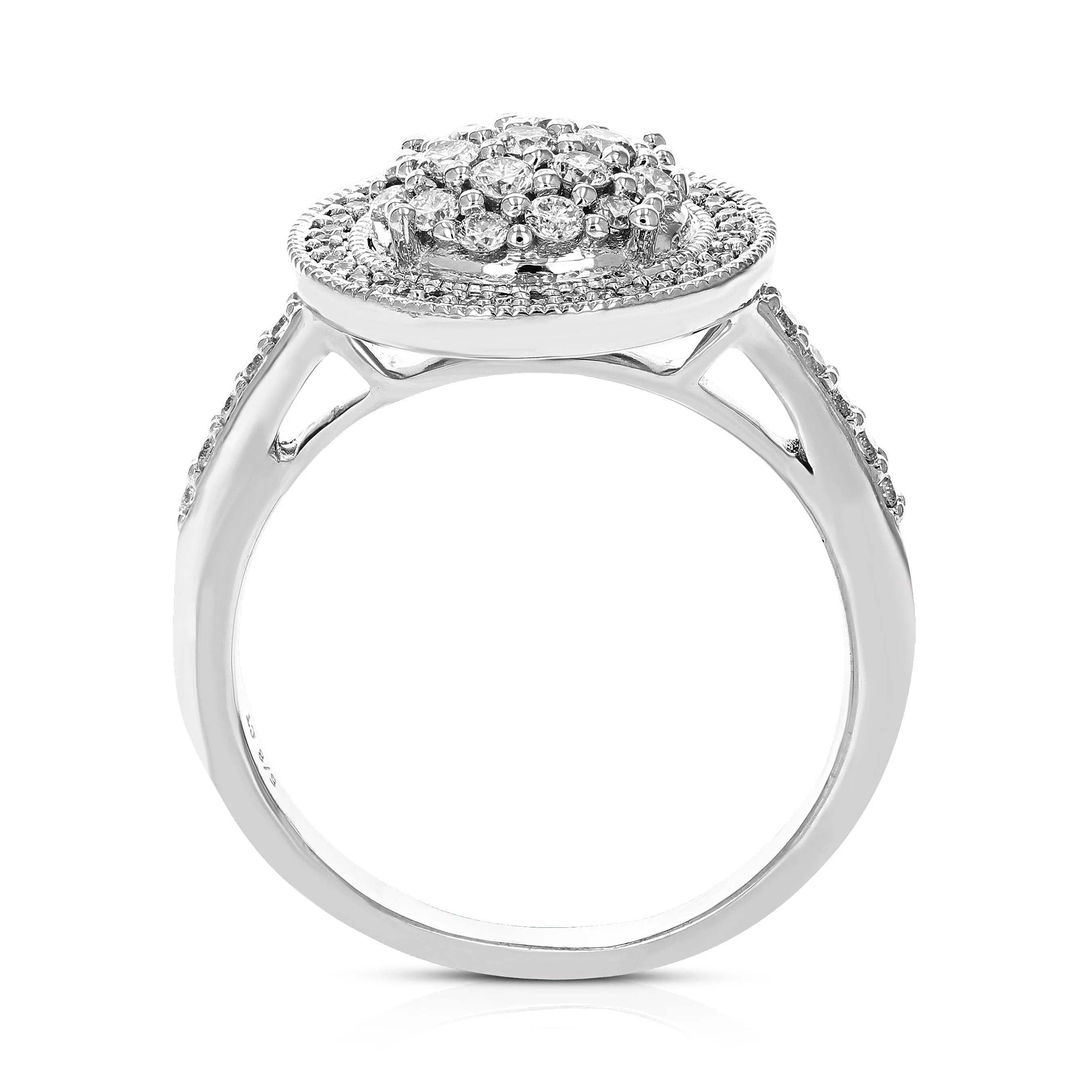 5/8 cttw Lab Grown Diamond Engagement Rings in Sterling Silver