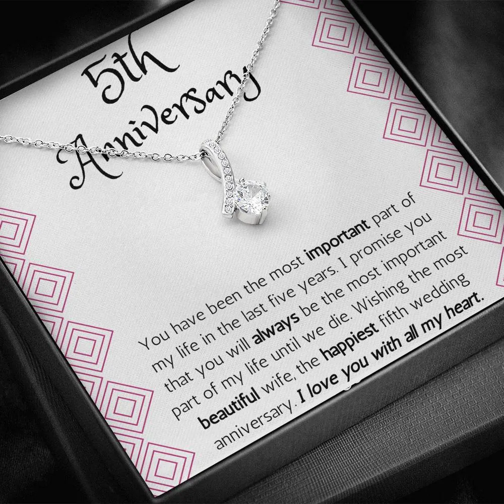 5th Anniversary Necklace