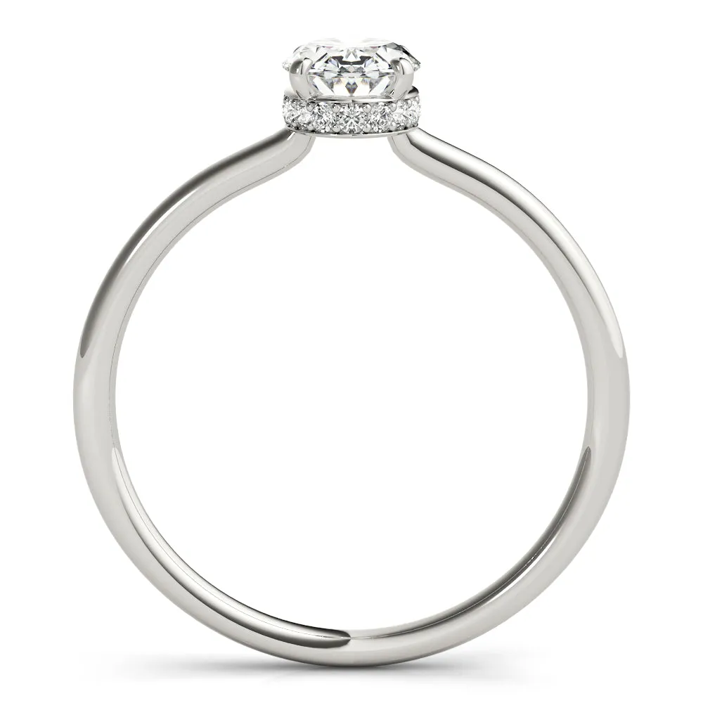 Aimee Oval Diamond Solitaire Engagement Ring