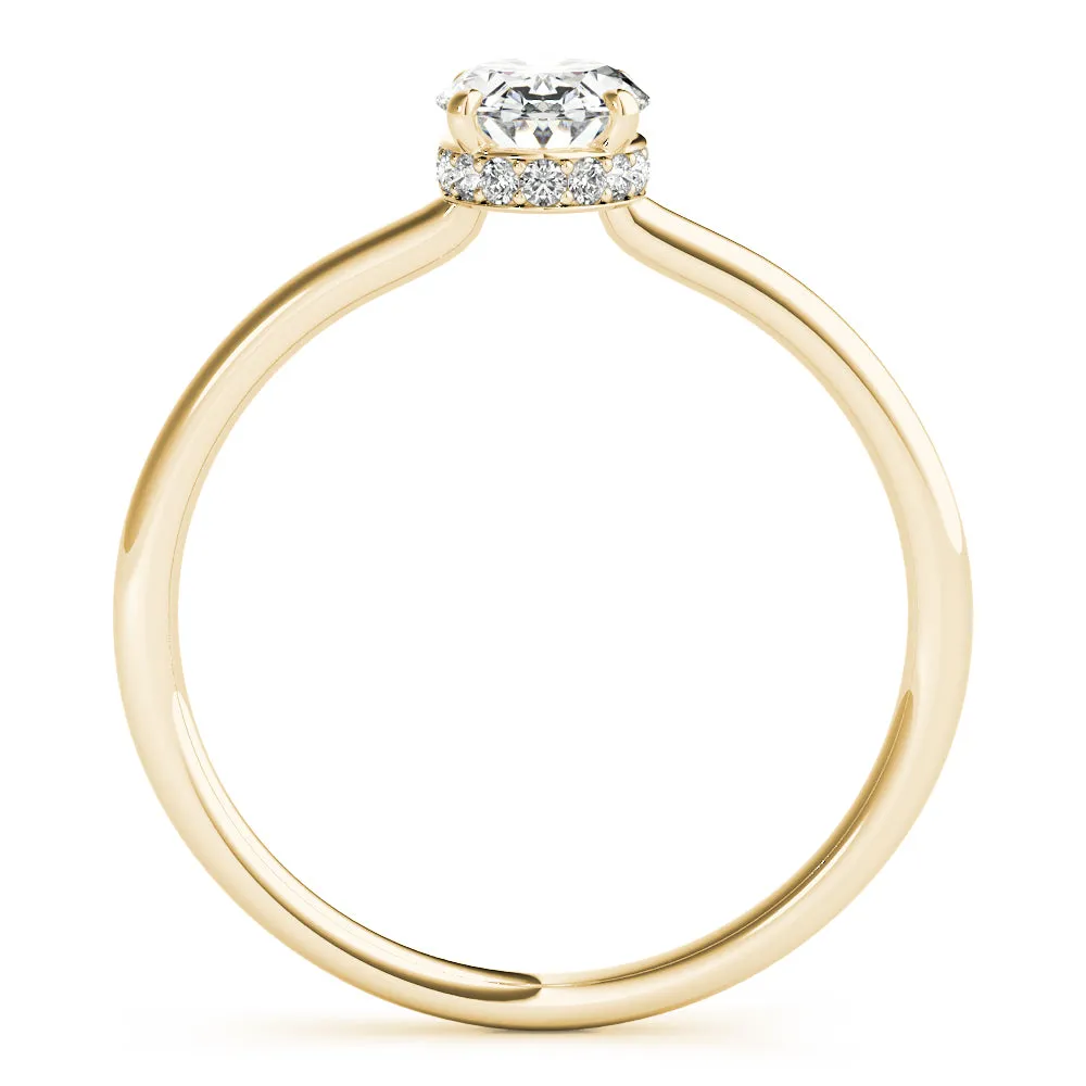Aimee Oval Diamond Solitaire Engagement Ring