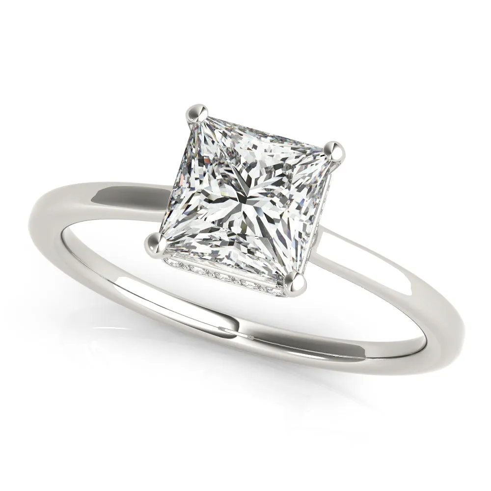 Aimee Princess Lab Grown Diamond Solitaire Engagement Ring IGI Certified