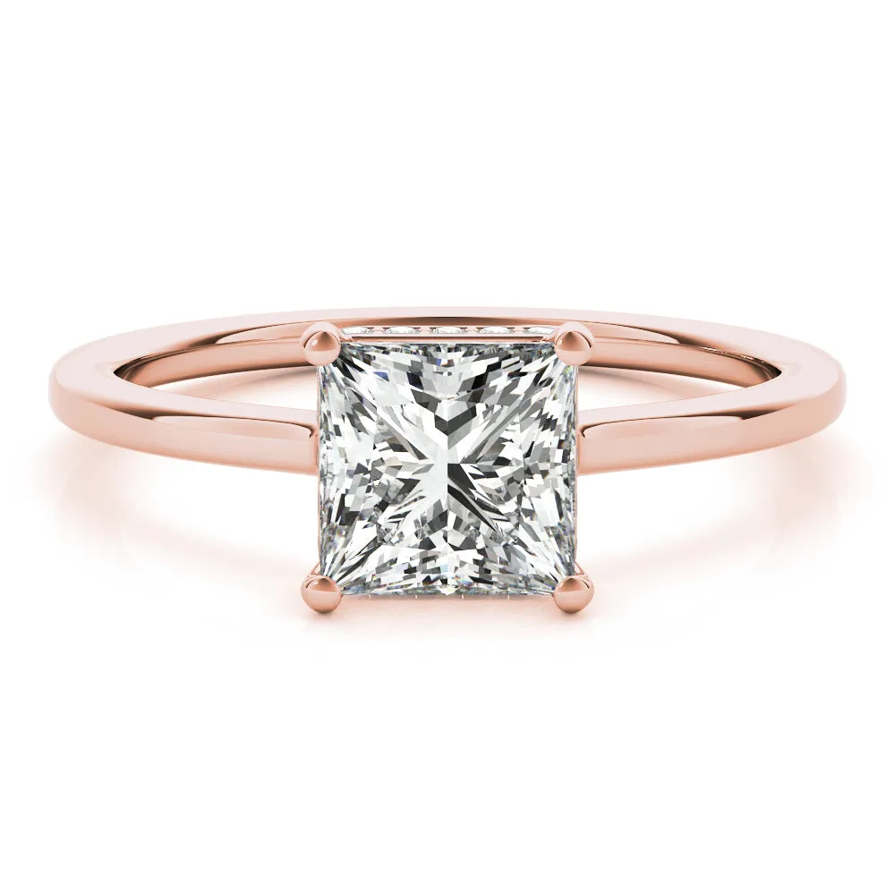 Aimee Princess Lab Grown Diamond Solitaire Engagement Ring IGI Certified
