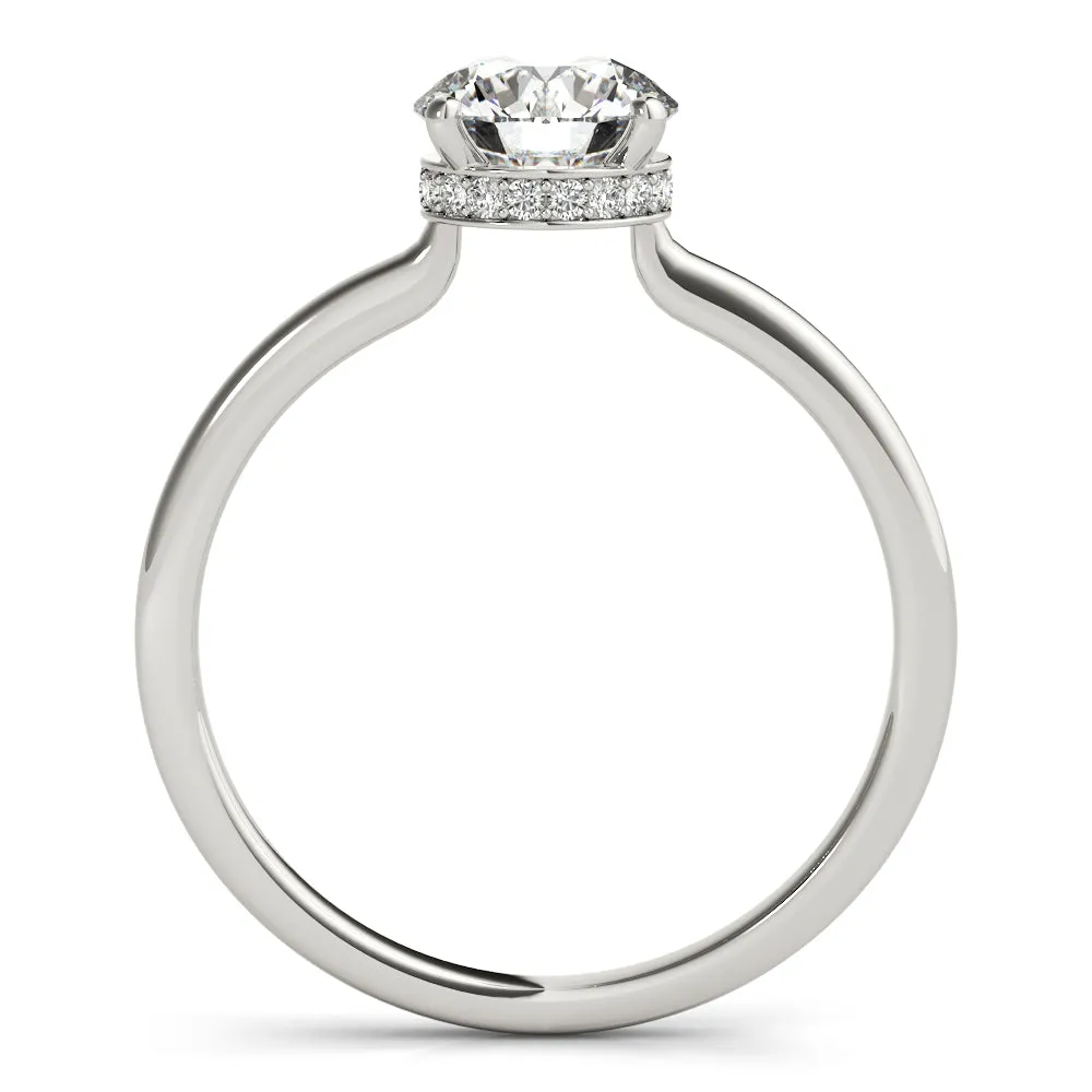 Aimee Round Diamond Solitaire Engagement Ring
