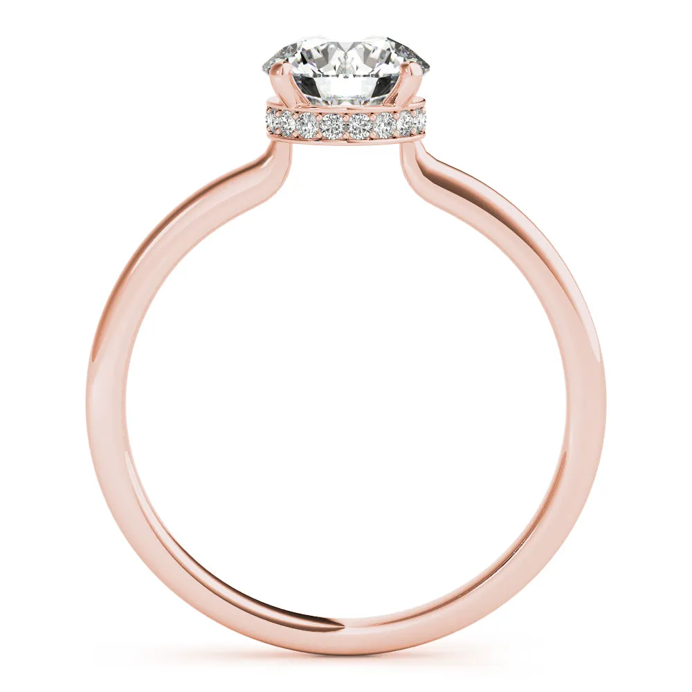 Aimee Round Diamond Solitaire Engagement Ring