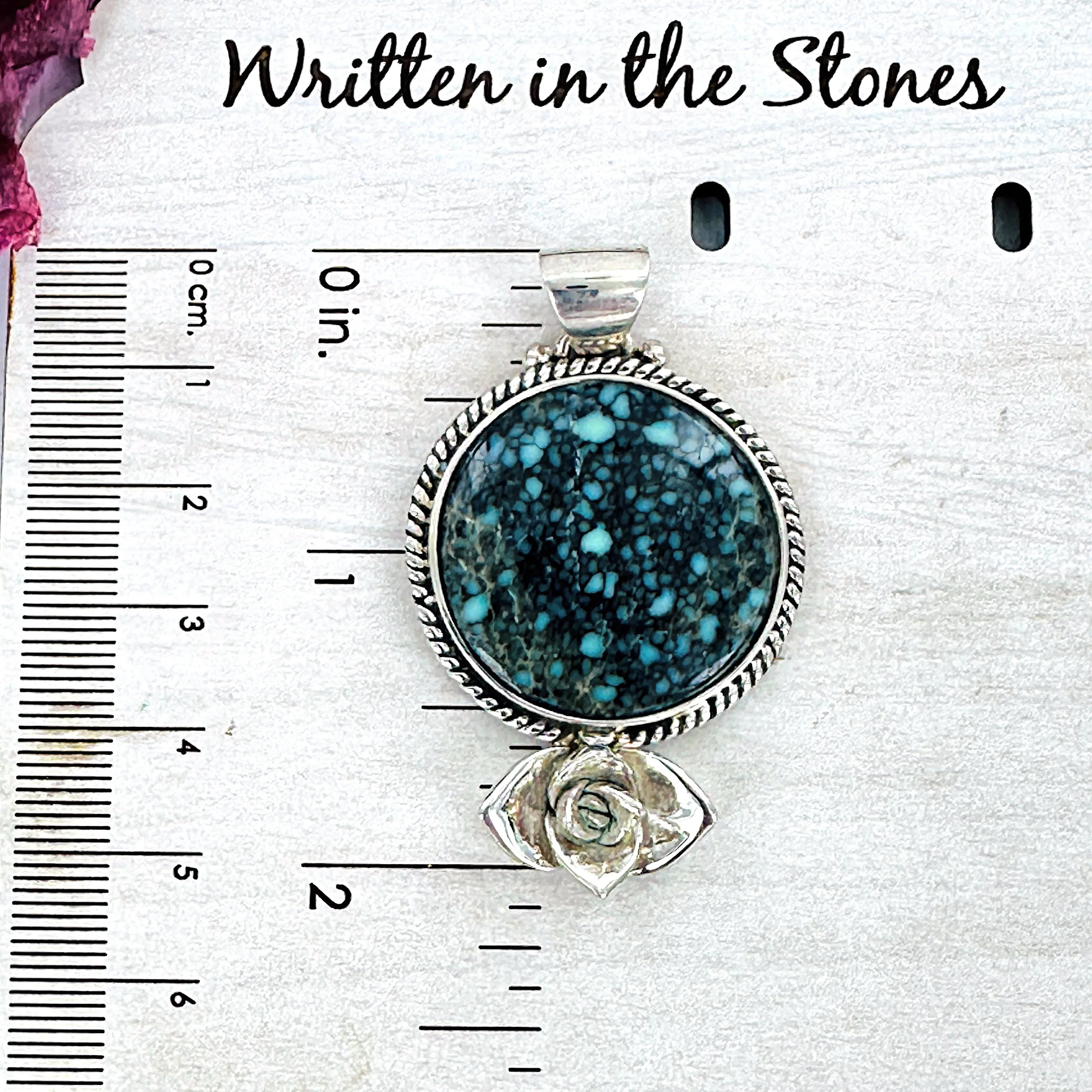 Ainsley Pendant | One of a Kind Poseidon Variscite