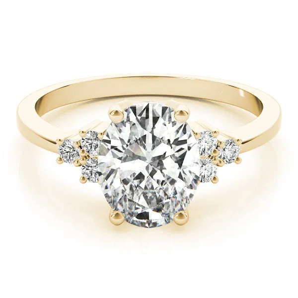Alexandria Oval Lab Grown Diamond Engagement Ring IGI Certified