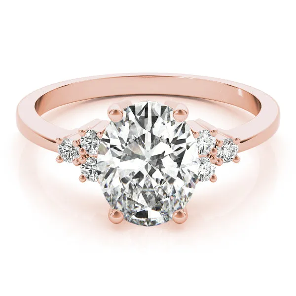 Alexandria Oval Lab Grown Diamond Engagement Ring IGI Certified