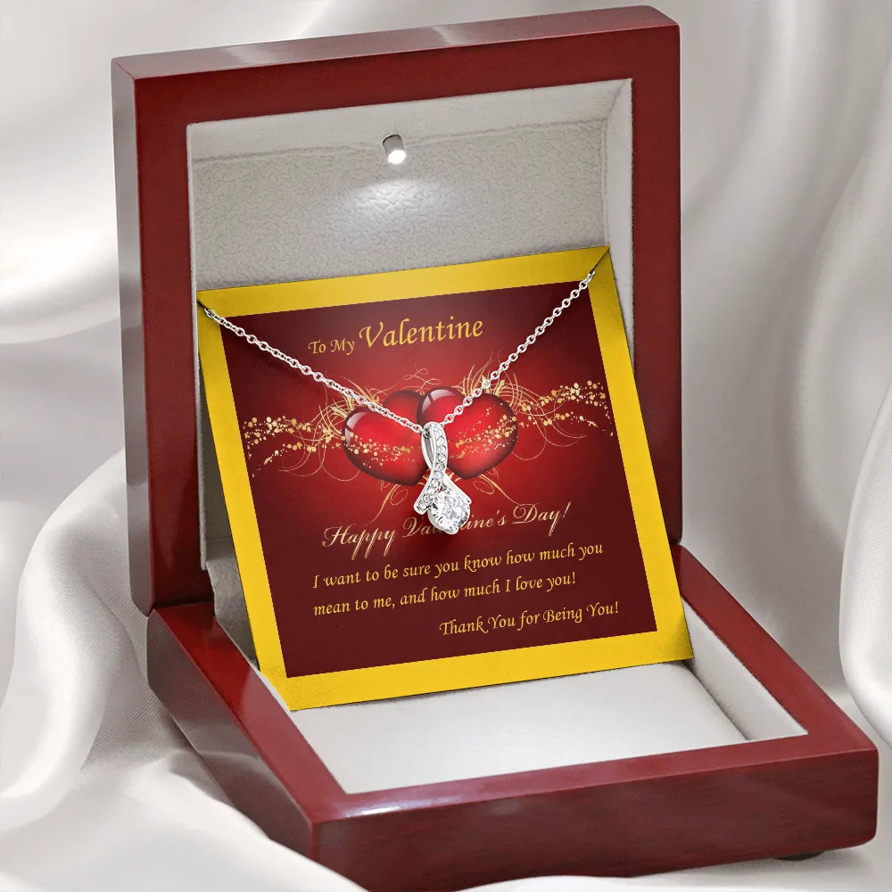 ALLURING BEAUTY Necklace, Custom Message Card