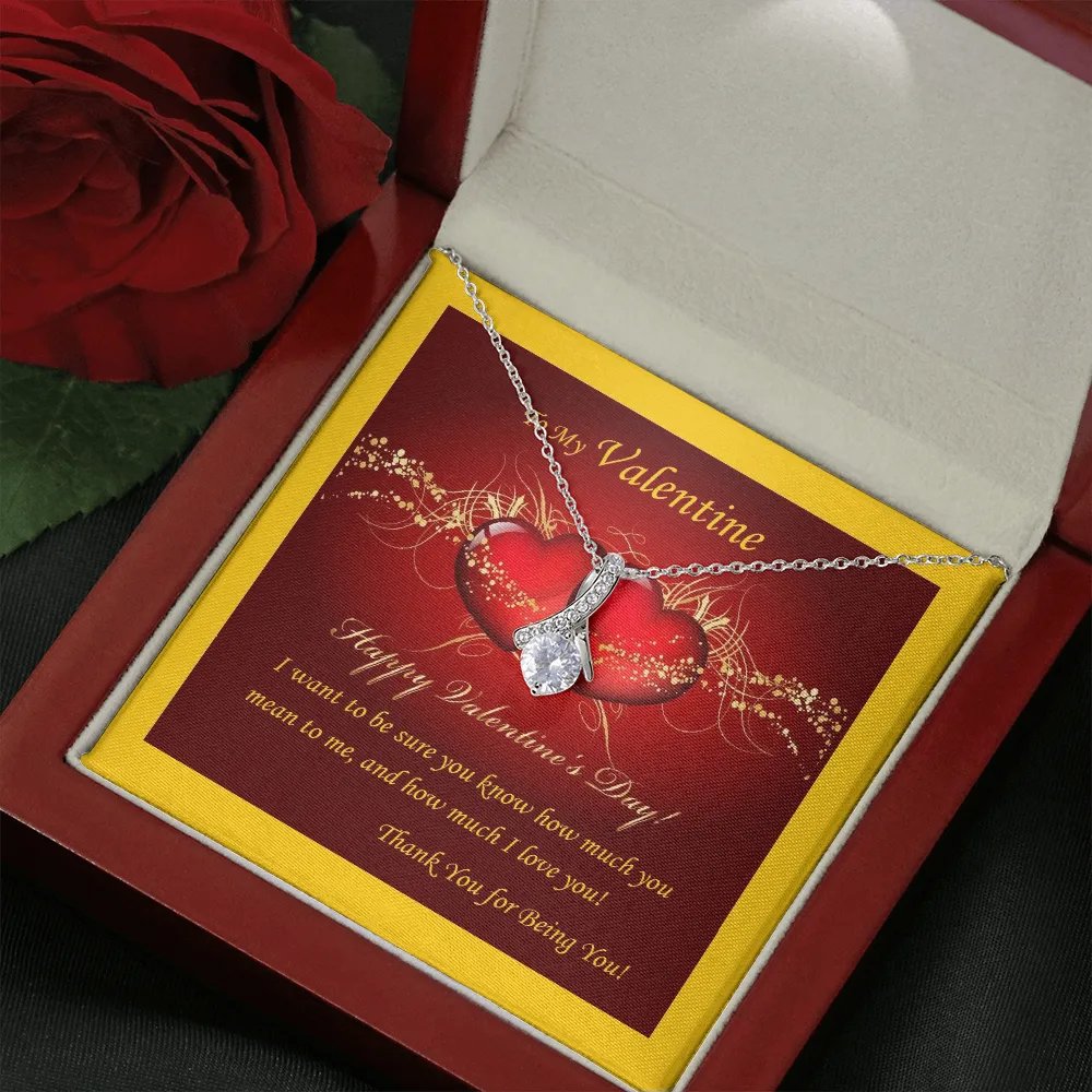ALLURING BEAUTY Necklace, Custom Message Card