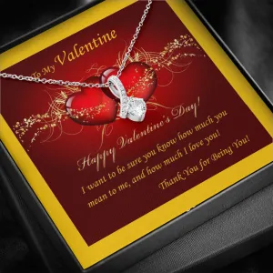 ALLURING BEAUTY Necklace, Custom Message Card