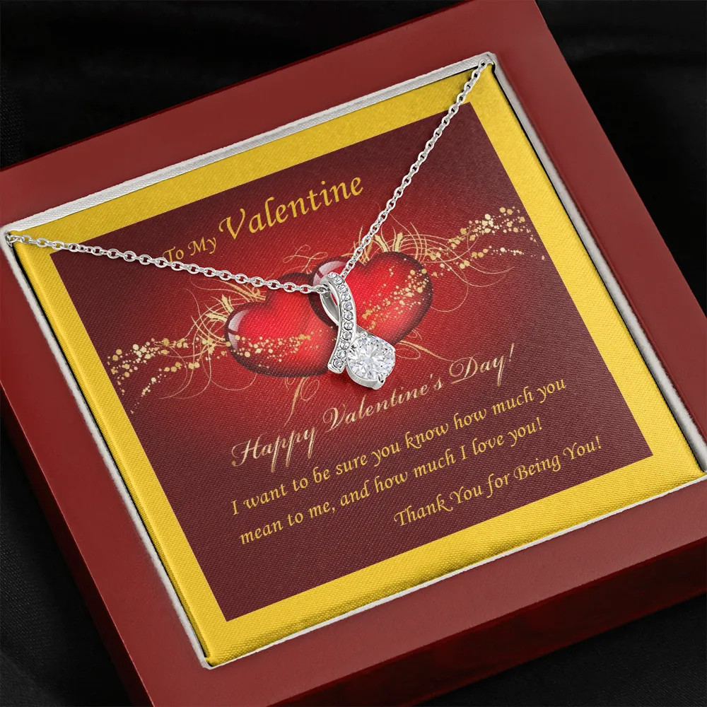 ALLURING BEAUTY Necklace, Custom Message Card