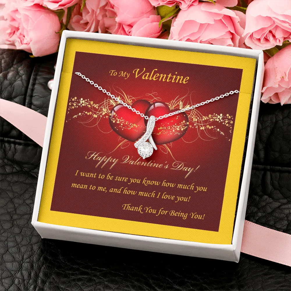 ALLURING BEAUTY Necklace, Custom Message Card