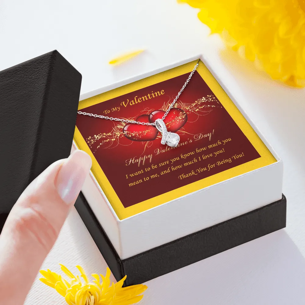 ALLURING BEAUTY Necklace, Custom Message Card