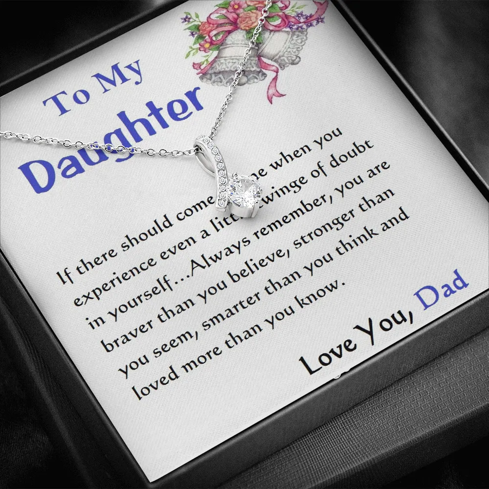 ALLURING BEAUTY Necklace, For Her, Custom Message Card