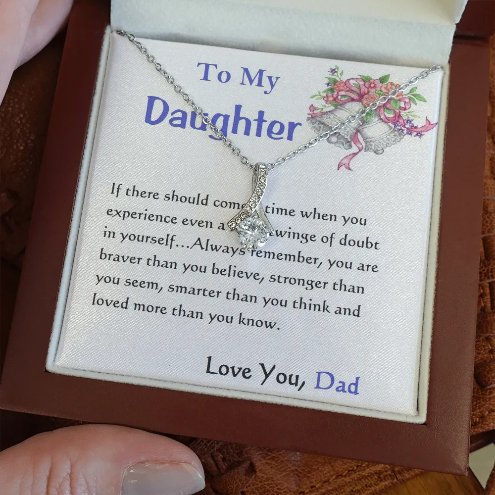 ALLURING BEAUTY Necklace, For Her, Custom Message Card