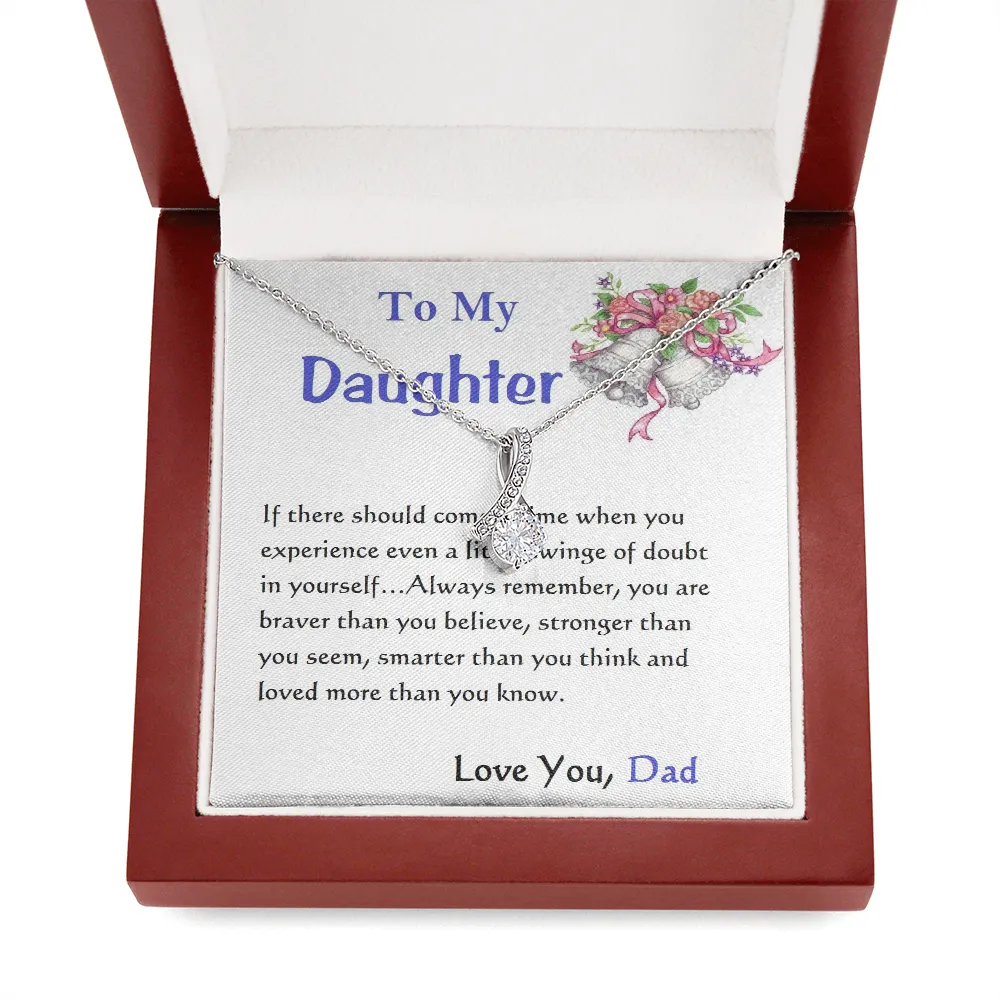 ALLURING BEAUTY Necklace, For Her, Custom Message Card