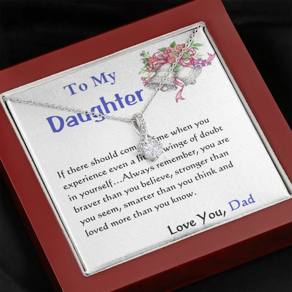 ALLURING BEAUTY Necklace, For Her, Custom Message Card