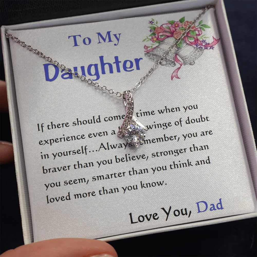 ALLURING BEAUTY Necklace, For Her, Custom Message Card