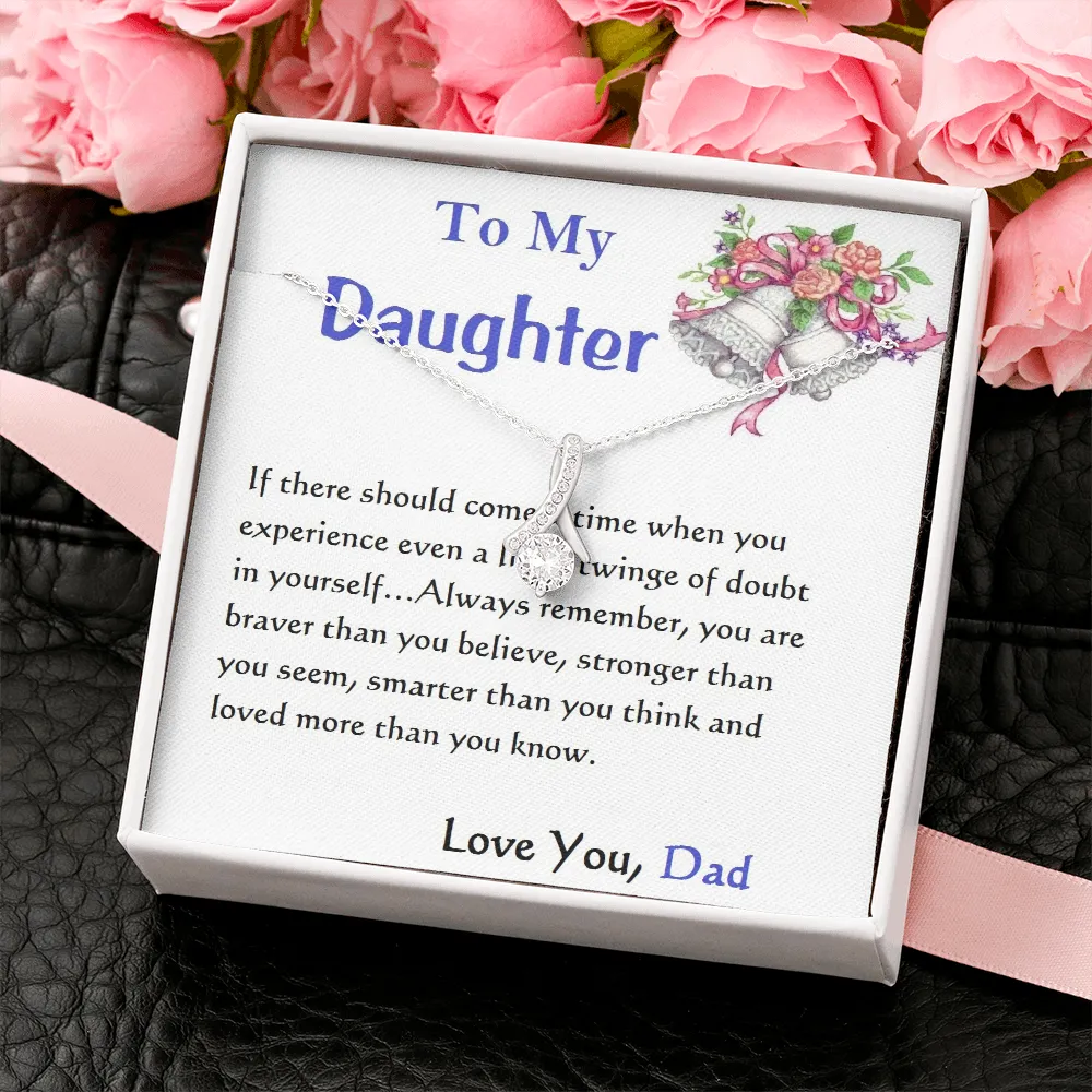 ALLURING BEAUTY Necklace, For Her, Custom Message Card