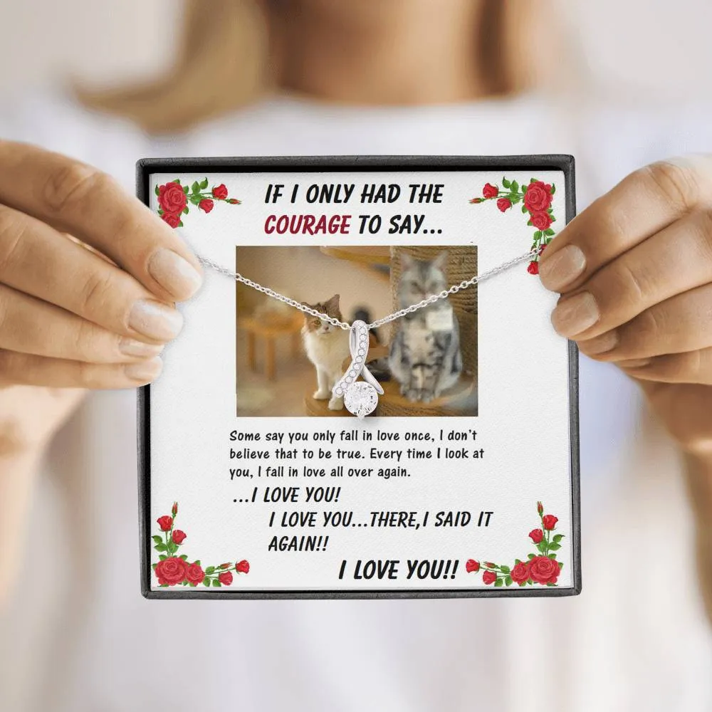 ALLURING BEAUTY Necklace | to Girlfriend | Wife | Birthday | Anniversary | Christmas | Cat Lover | Custom Message Card