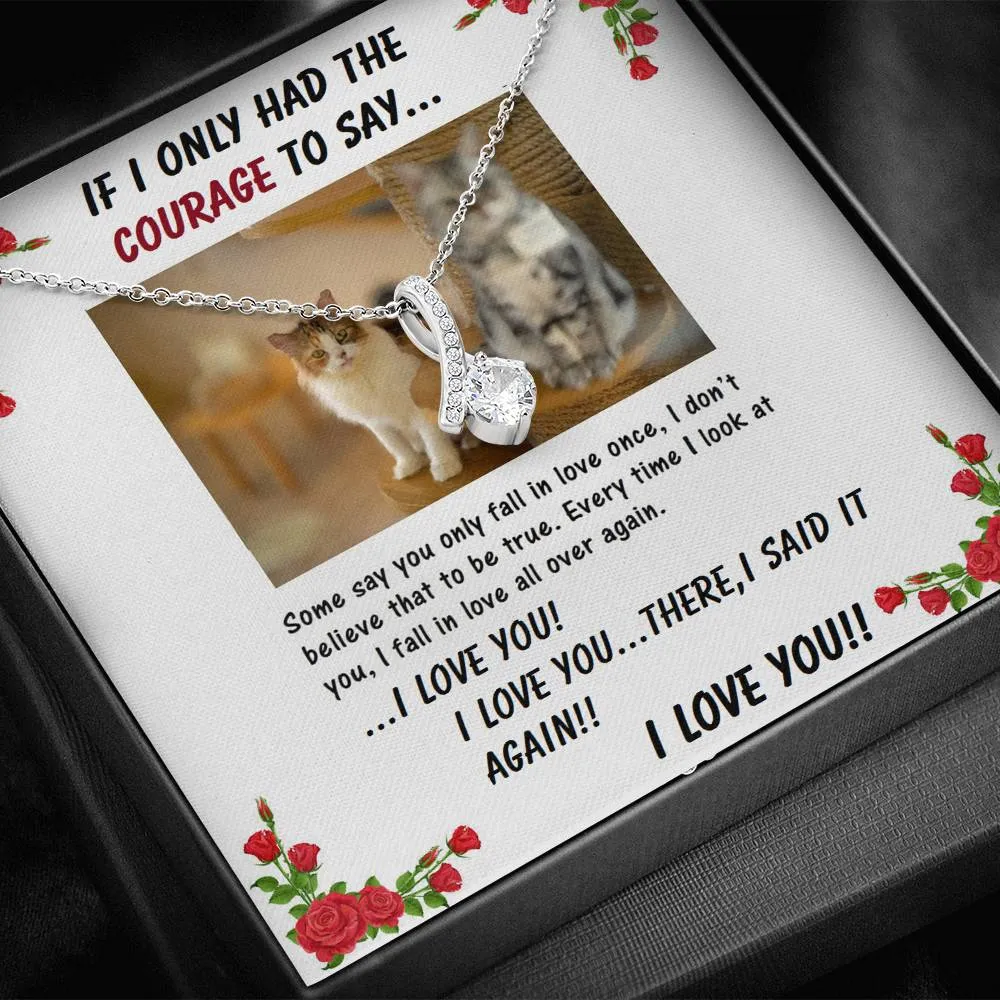 ALLURING BEAUTY Necklace | to Girlfriend | Wife | Birthday | Anniversary | Christmas | Cat Lover | Custom Message Card