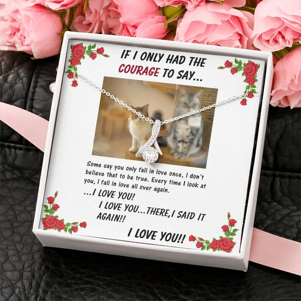 ALLURING BEAUTY Necklace | to Girlfriend | Wife | Birthday | Anniversary | Christmas | Cat Lover | Custom Message Card