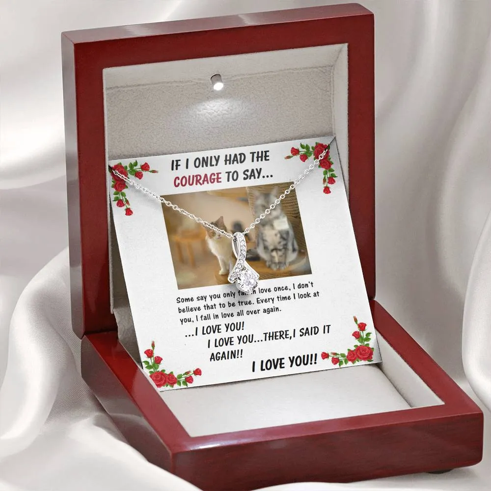 ALLURING BEAUTY Necklace | to Girlfriend | Wife | Birthday | Anniversary | Christmas | Cat Lover | Custom Message Card