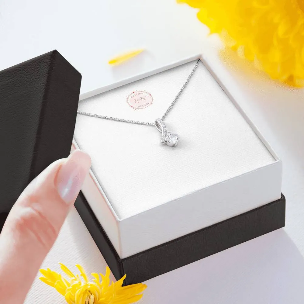 Alluring Beauty Solitaire Necklace
