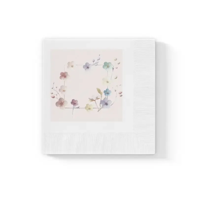 Amp Up your Party with Three Ply White Coined Napkins