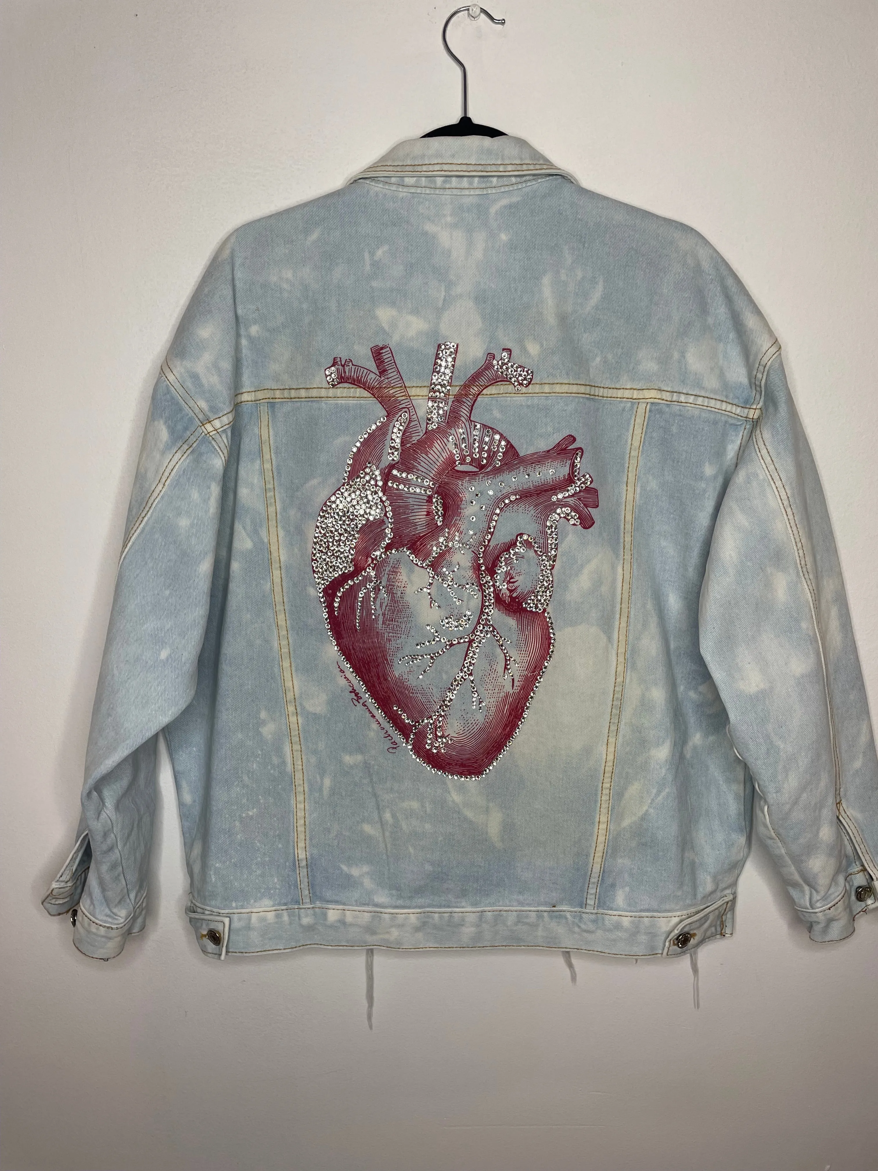 Anatomical Heart Bedazzled Jacket