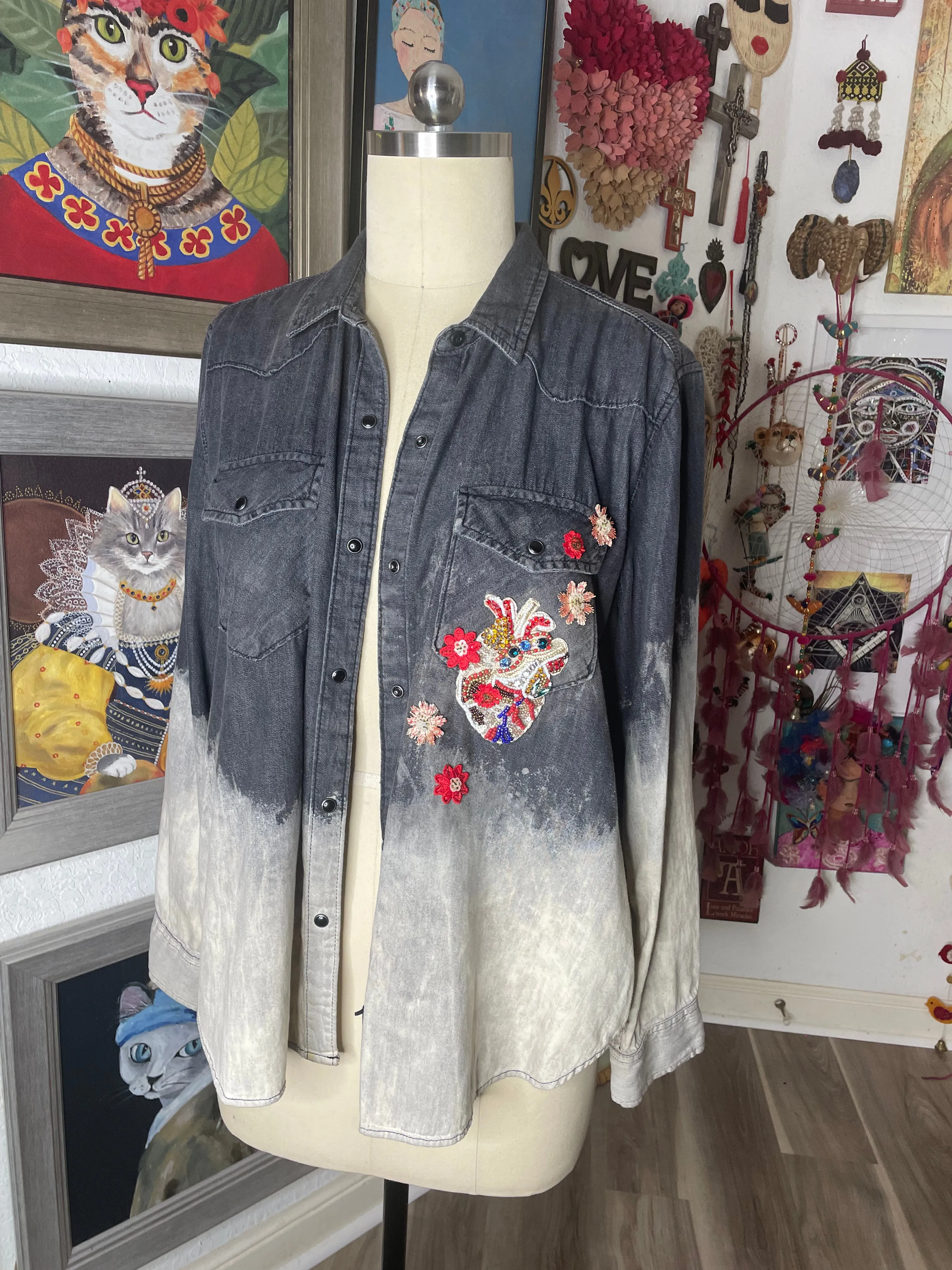 Anatomical Heart Bloom shirt/ Jacket