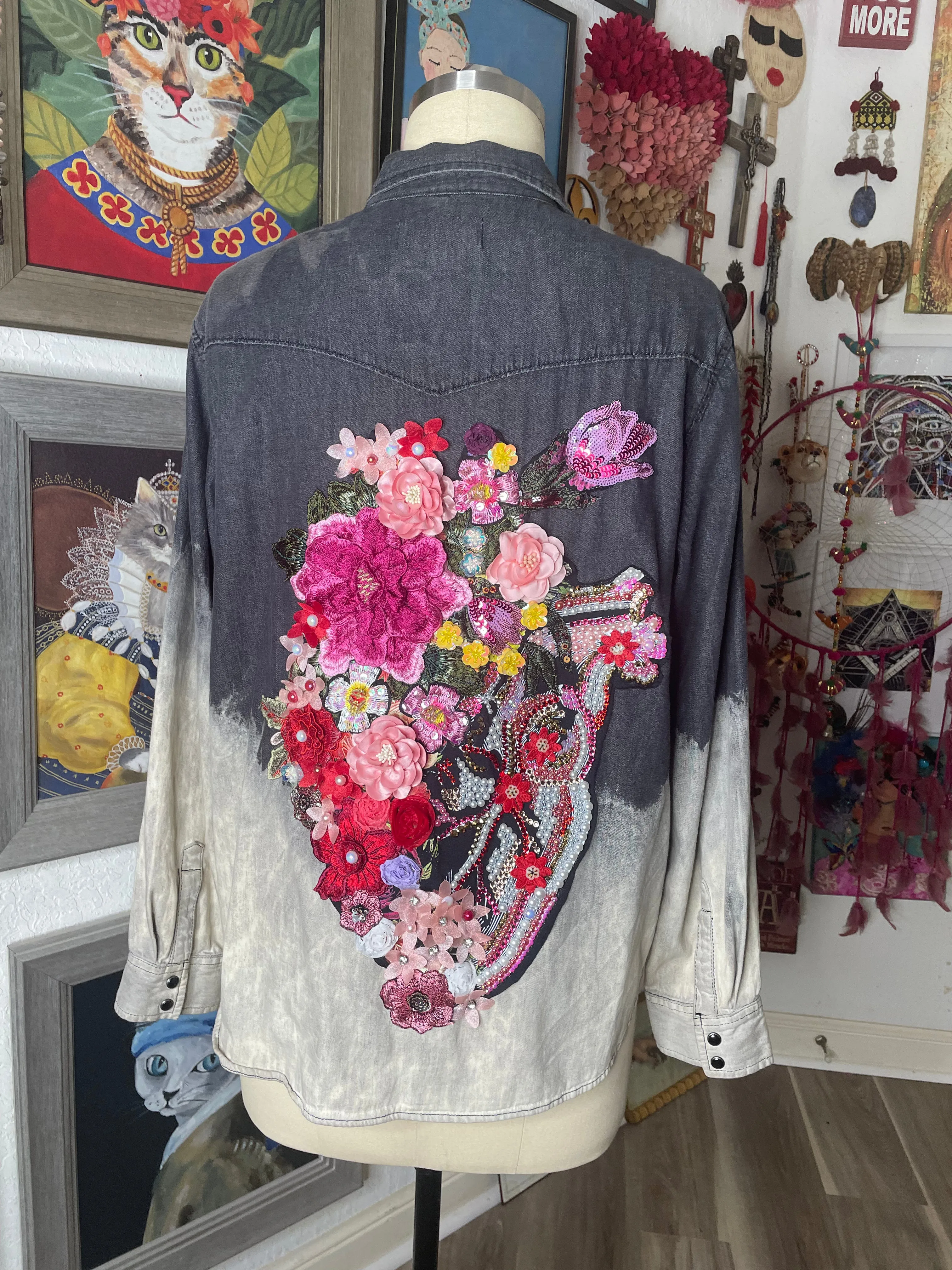 Anatomical Heart Bloom shirt/ Jacket