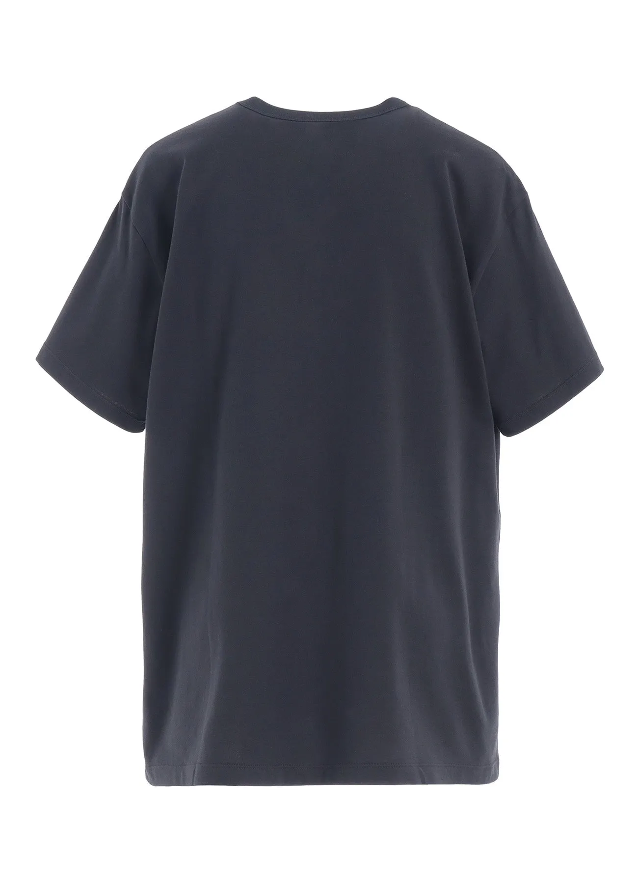 ANIMAL FLOCKED PRINT ROUND NECK SHORT SLEEVE T (DOG)