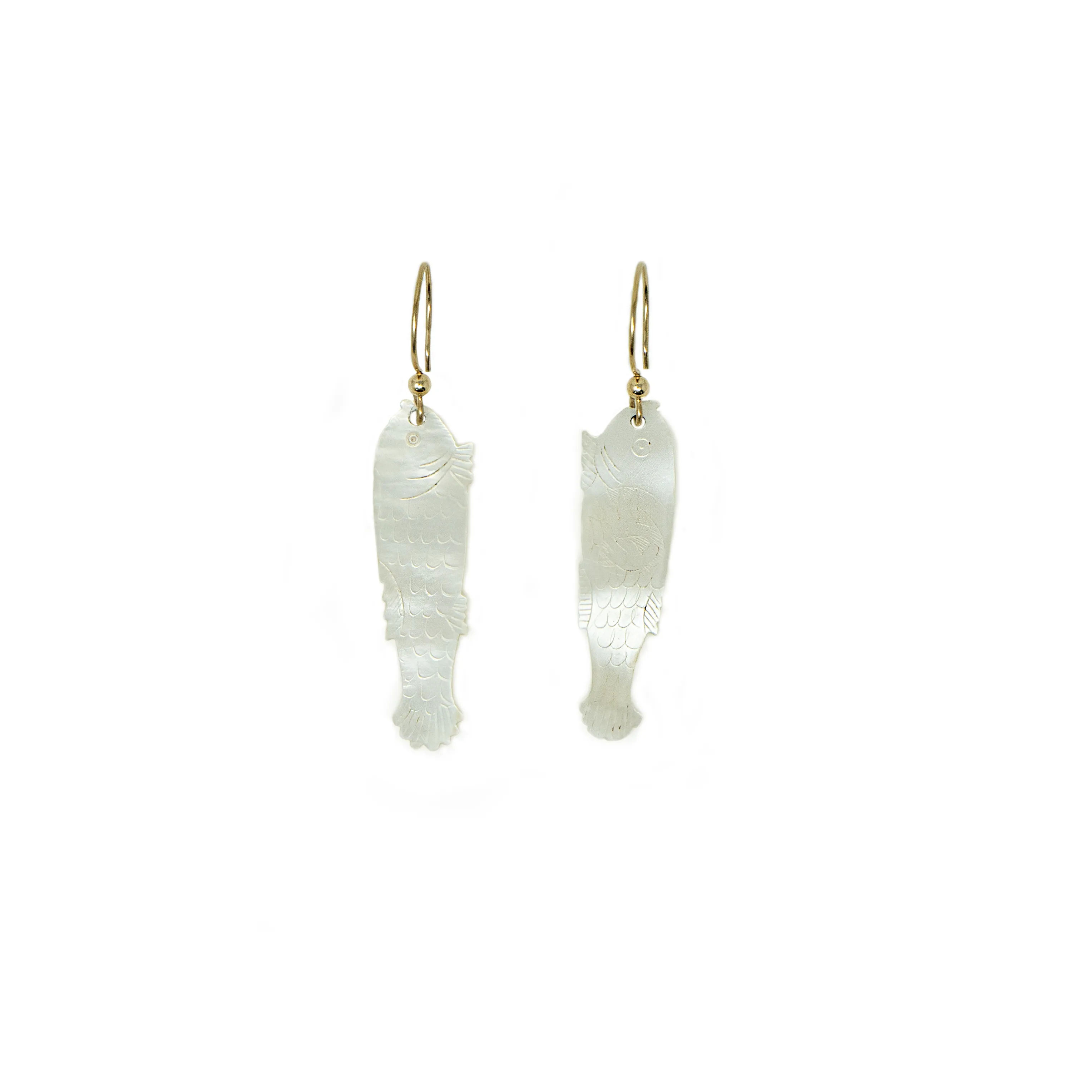 Antique Chinese Gambling Chip Earrings