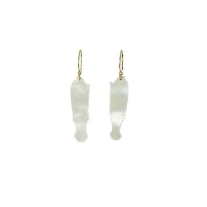 Antique Chinese Gambling Chip Earrings